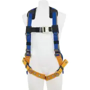 Werner H112002 Blue Armor 2000 Standard 1 D Ring Harness Tongue Buckle Legs M/L