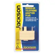 Jackson MODULAR TELEPHONE ADAPTOR PLUG from RJ12 to Australian Plug *Aust Brand