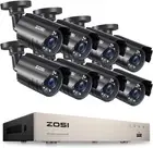 ZOSI 5MP Lite Home Security Camera System Indoor Outdoor,8 Channel Wired-8Cam