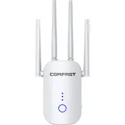 COMFAST CF-WR758AC 2.4G/5G Wireless WiFi Range Extender 1200Mbps Dual Band Repeater WiFi Booster with 4 Ethernet Antenna