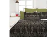 Accessorize Bosa Green Quilt Cover Set - KING