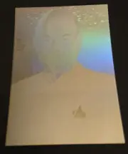 Vintage Postcard Holographic Star Trek The Next Generation Captain Picard