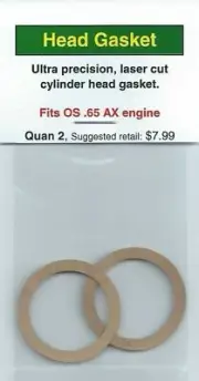 OS .65 AX Cylinder Head Gasket 2 Pack NIP