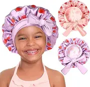 [YANIBEST] Satin Bonnet Sleep Cap for Black Women - Adjutable Silk Bonnet for Curly Hair