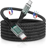 [GDSanlian] 100W USB C to USB C Cable 3FT/1M, Magnetic Type C Charger Fast Charging Cord,On The Go Magnetic Charging Cable for Car,for iPhone 16 Pro Max,15,MacBook/iPad pro/Galaxy S25 S24 Ultra（Black）