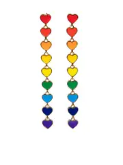 Rainbow Gold Plated Drop Earrings