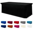 Spandex Tablecloth, Elastic Fitted Stretch Tablecloth for 6FT Rectangle Table...