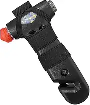 Kewucn Car Safety Hammer, 3-in-1 Emergency Escape Tool with Window Breaker and Seat Belt Cutter, Essential Safety Emergency Auto Escape Hammer, Universal for Car, Family, Office (Black)