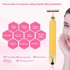 Face Roller Tighten Skin Portable T-shaped Vibrating Facial Rollers Zinc Alloy
