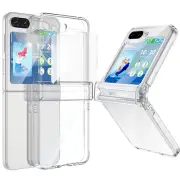 For Samsung Galaxy Z Flip 5 Hinge Protective Clear Case with 1* Screen Protector