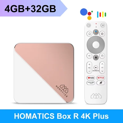 HOMATICS Box R 4K Plus Android TV 14 Google Certified Netflix Streaming Device