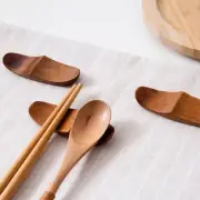 1Pc Japanese Style Wood Chopstick Holder Spoon Fork Holder Stand Chopsticks Rack