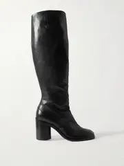 [Maison Margiela] Maison Margiela - Tabi Leather Knee Boots - Black - IT35.5 IT 35.5 Black