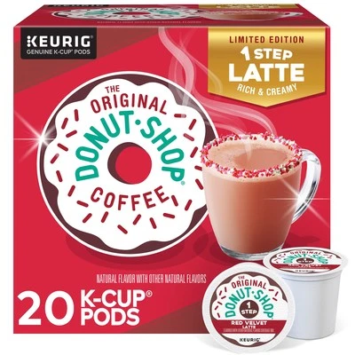 Red Velvet One-Step Latte, Keurig Single Serve K-Cup Pods, 20 Count