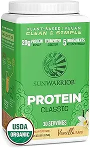 SUNWARRIOR Classic Vanilla Protein, 750 GR