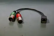 RJ-45 Female to Dual XLR Male Adapter 1C