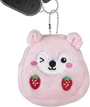 [Generic] Strawberry Purse | Animal Wallet Small Hamster Coin Purse,Small Coin Purse, Cute Strawberry Bag, Cute Coin Purse for Money, Girl, Kids, Single Attribute, Refer to description, Unisex