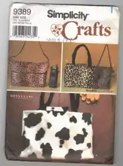 Simplicity Crafts Pattern 9389 Donna Lang Fur Accessories Bag Uncut (2000)