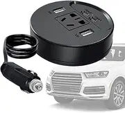 Power Inverter for Car,Safe Power Inverter for Vehicle | Multifunctional Car Charger Adapter with Multi Ports, Converter Car Adapter for Plug