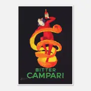 Galrie Bitter Campari Vintage Advertising Poster by Leonetto Cappiello Italian Art, Poster Only, 70 x 100cm (28 x 40inch)