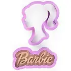 Barbie Doll Character Cookie Cutter & Embosser Stamps Set Kids TV