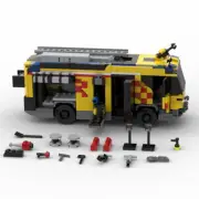 MOC Ultra-modern Hybrid Fire-fighting Vehicle Fire Truck 916 for Christmas