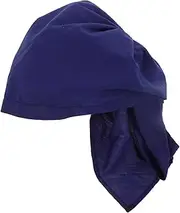 [ROMISBABA] Japanese Costumes Sushi Chef Coat Chefs Hat Cloth Cheese Scrub Cap Dark Blue