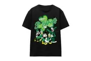 Mickey Mouse Unisex Adult Minnie Goofy Donald St Patricks Day T-Shirt (Black) - UTTV17289