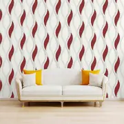 Direct Wallpaper Wave Embossed Textured Wallpaper Direct Wallpapers Red