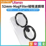 [享樂攝影]【ULANZI 52MM-MAGFILTER 磁吸濾鏡環】不含濾鏡 MAGSAFE 手機濾鏡架 濾鏡轉接環 蘋果 安卓 攝影 HP013 MAGNETIC FILTER ADAPTER RING M023GBW1