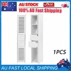 Bathroom Cabinet Storage Tall Slim Furniture Toilet Cupboard Shelf Rack 118cm