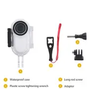 Waterproof Case Protective Cover Housing Shell for Insta360 Go2 Thumb Camera
