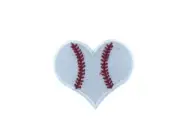 Embroidery patch sew badge iron on glue transfer baseball ball hearth