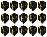 5 Sets Harrows ICE Recut Standard Dart Flights - Ships w/ Tracking - Gold
