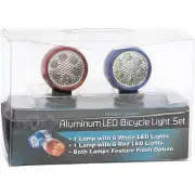 2PC LED Aluminum Bicycle Light Set