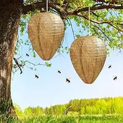 Artificial Wasp Nest (Pack of 2 Waterproof Wasp Nests)