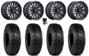 MSA Creed 15" Wheels Machined 30" Intersect Tires Kawasaki Teryx Mule