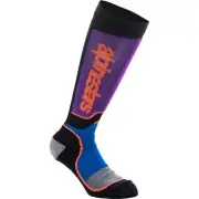 Youth MX Plus Socks - Black/Purple/Blue/Orange - Medium/Large 4742324-1246-ML