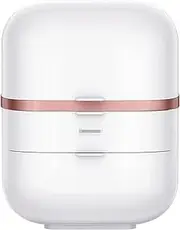[CHONGHAN] Mini Fridge 22 Liter Beauty Fridge with 2 Drawer Cooler and Warmer Skincare Fridge for Skincare Bedroom and Travel Mini Fridge for Room with Glass Door