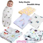 NEWBORN COTTON MUSLIN SWADDLE BABY BLANKET WRAP COVER