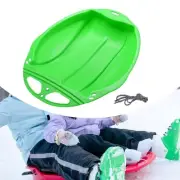 Snow Sled Sledge Heavy Duty Toboggan Snowboard with Handle, Large Snow Board,