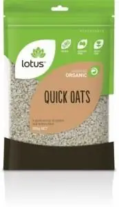 Lotus Organic Quick Oats Rolled 500gm
