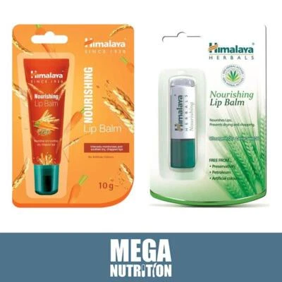 Himalaya Nourishing Lip Balm Wheatgerm Oil Vitamin E Carrot Seed Oil 2 Sizes