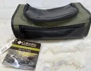 NOS NWT Columbia TRAVEL KIT Dop Bag GREEN Zipper Pocket Loop Handle 11"x6"x4"