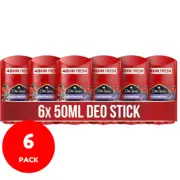 Old Spice Nightpanther Deodorant Stick for Men, 6 x 50ml, 48H Fresh, No Stains