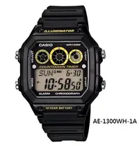 在飛比找Yahoo!奇摩拍賣優惠-【CASIO 專賣】AE-1300WH-1A 防水100米 