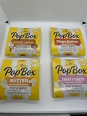 Pop Box Mega Butter Flavour Microwave Popcorn 100g