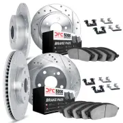 Dynamic Friction Company 7514-13045 Brake Rotor Dimpled & Slotted Silver