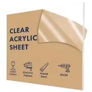 Acrylic Plexiglass Sheet Clear 15" x 15" x 1/4"