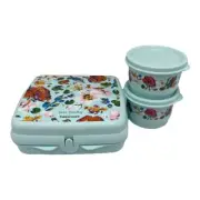 Tupperware Vera Bradley Snack Cups And Sandwich Keeper Lunch Set Floral